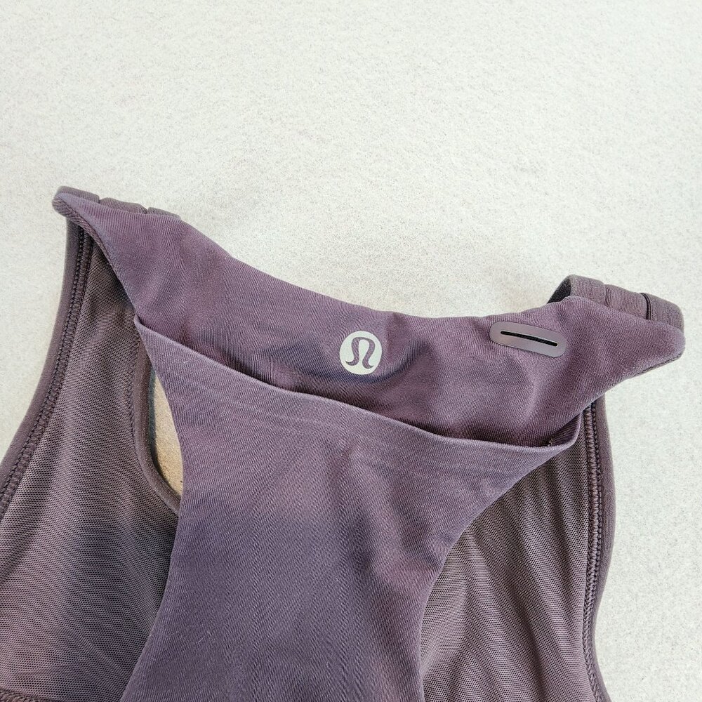 Lululemon Final Lap Tank Top Running Workout Tank Top Media Pocket Racerback 4 - Picture 5 of 8